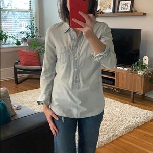 J Crew Denim Pop Over